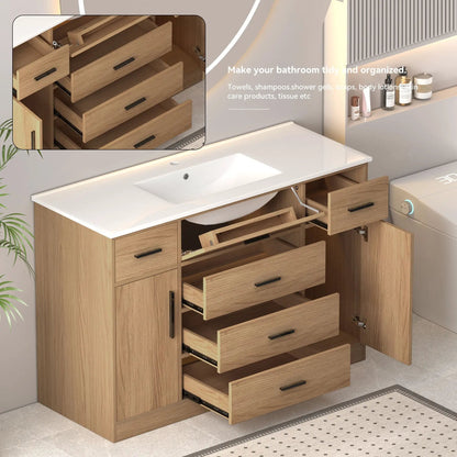 Bathroom Vanity with Ample Storage and Soft Doors
