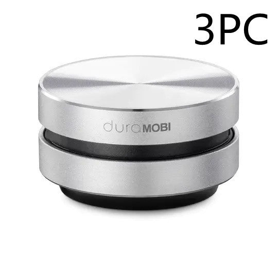Bone conduction speaker 3-piece round silver set with black base duraMOBI Bluetooth on Tampa Home & Garden Store