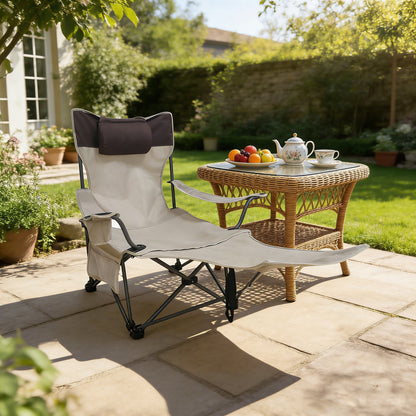 Portable Camping Chair with Adjustable Recline