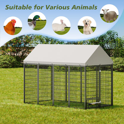 Large Outdoor Dog Kennel for Backyard and Patio