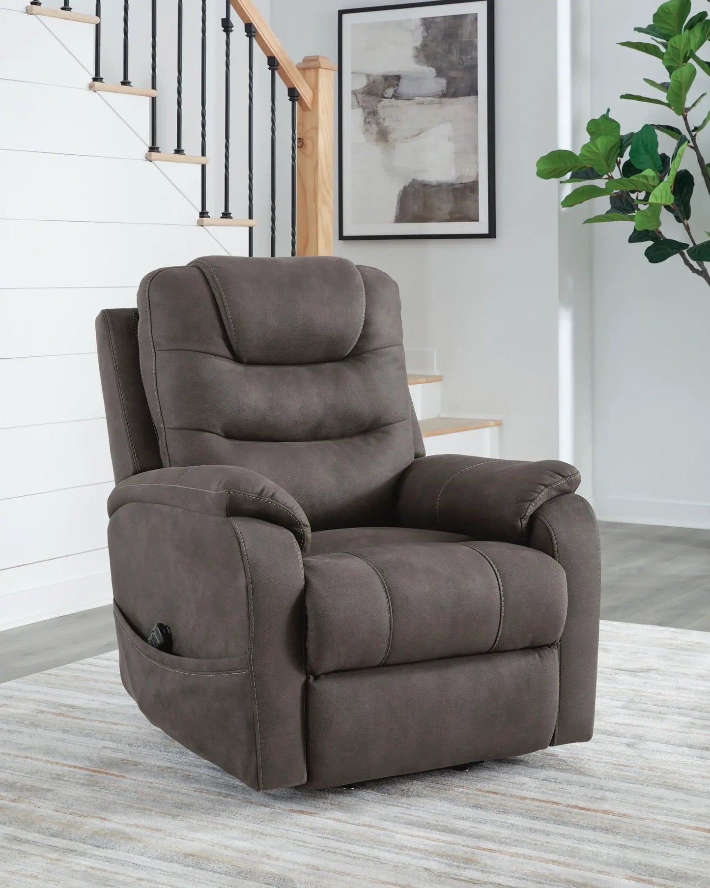 Snowfield Power Lift Recliner Gunmetal gray by Unique Piece Furniture Lift Chairs on Tampa Home & Garden Store