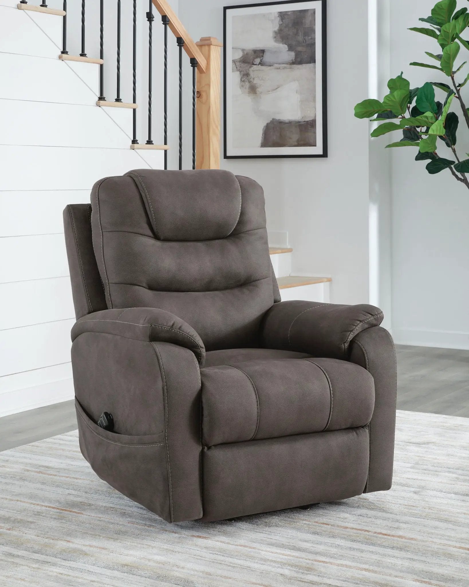 Snowfield Power Lift Recliner Gunmetal gray by Unique Piece Furniture Lift Chairs on Tampa Home & Garden Store