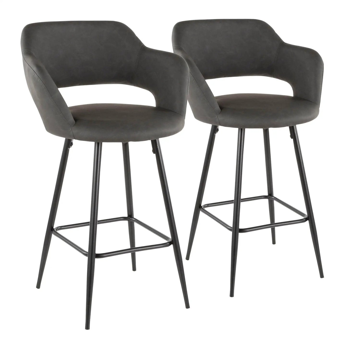 Margarite Contemporary Counter Stool Set of Two