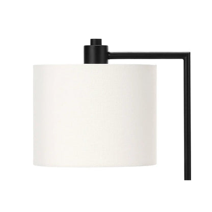 Table lamp black metal frame with cream fabric shade USB port included Unique Piece Furniture on Tampa Home & Garden Store