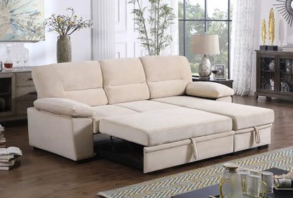 Kipling Reversible Sleeper Sectional Sofa Chaise