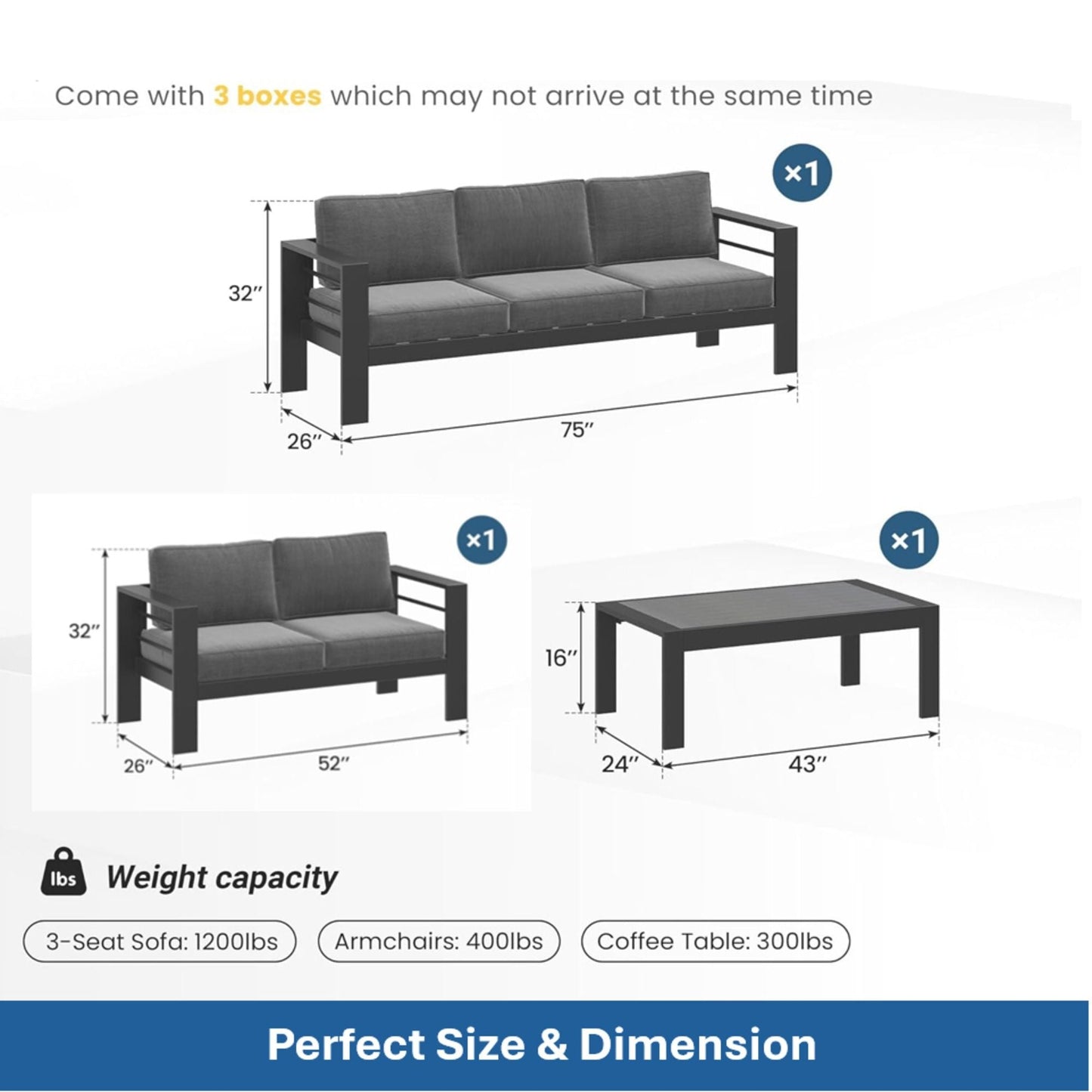 Heavy Duty Patio Set And The Thick Soft Cushions