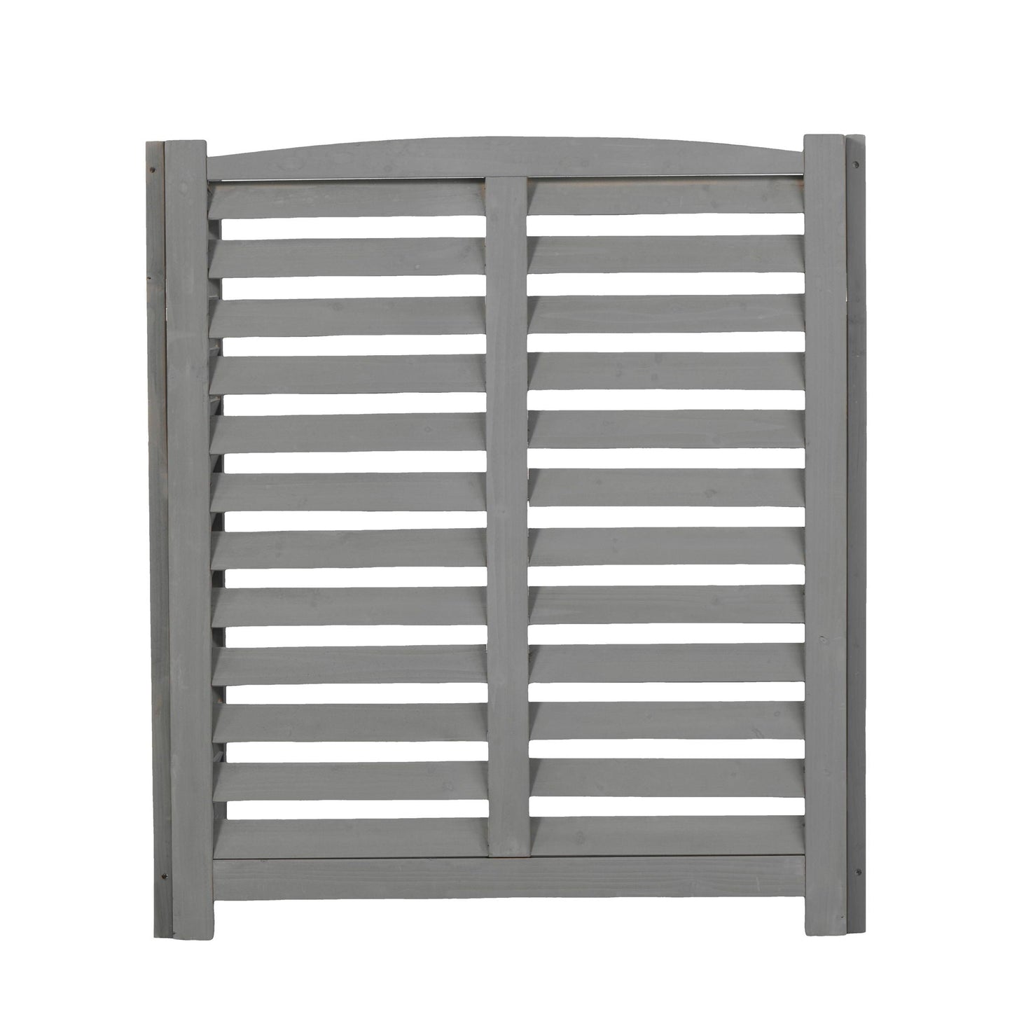 Solid Wood and Air Conditioner Privacy Fence