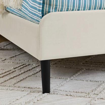 Upholstered Bed Frame With Drawers and Sofa Bed