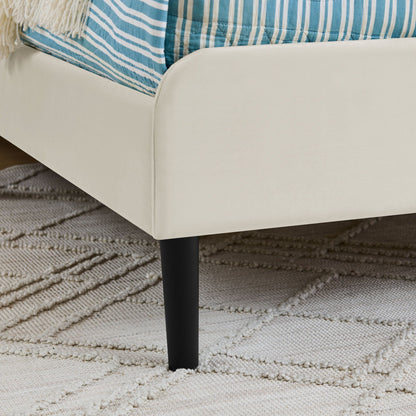 Upholstered Platform Sofa Bed with Drawers