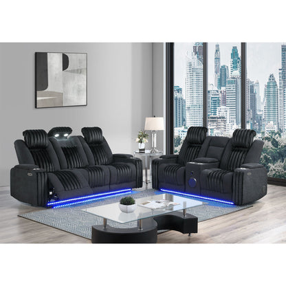 Duran Power Reclining Sofa and Drop Down Table