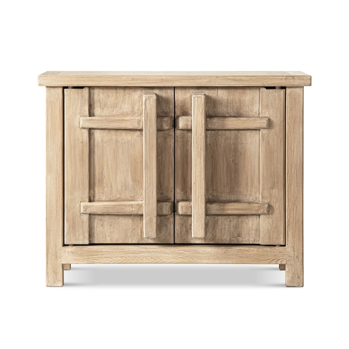 Natural reclaimed wood 2-door accent cabinet Rowan, rustic storage by HouseOfZazla on Tampa Home & Garden Store