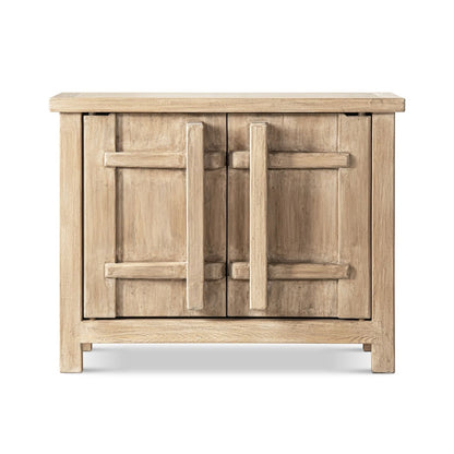 Natural reclaimed wood 2-door accent cabinet Rowan, rustic storage by HouseOfZazla on Tampa Home & Garden Store