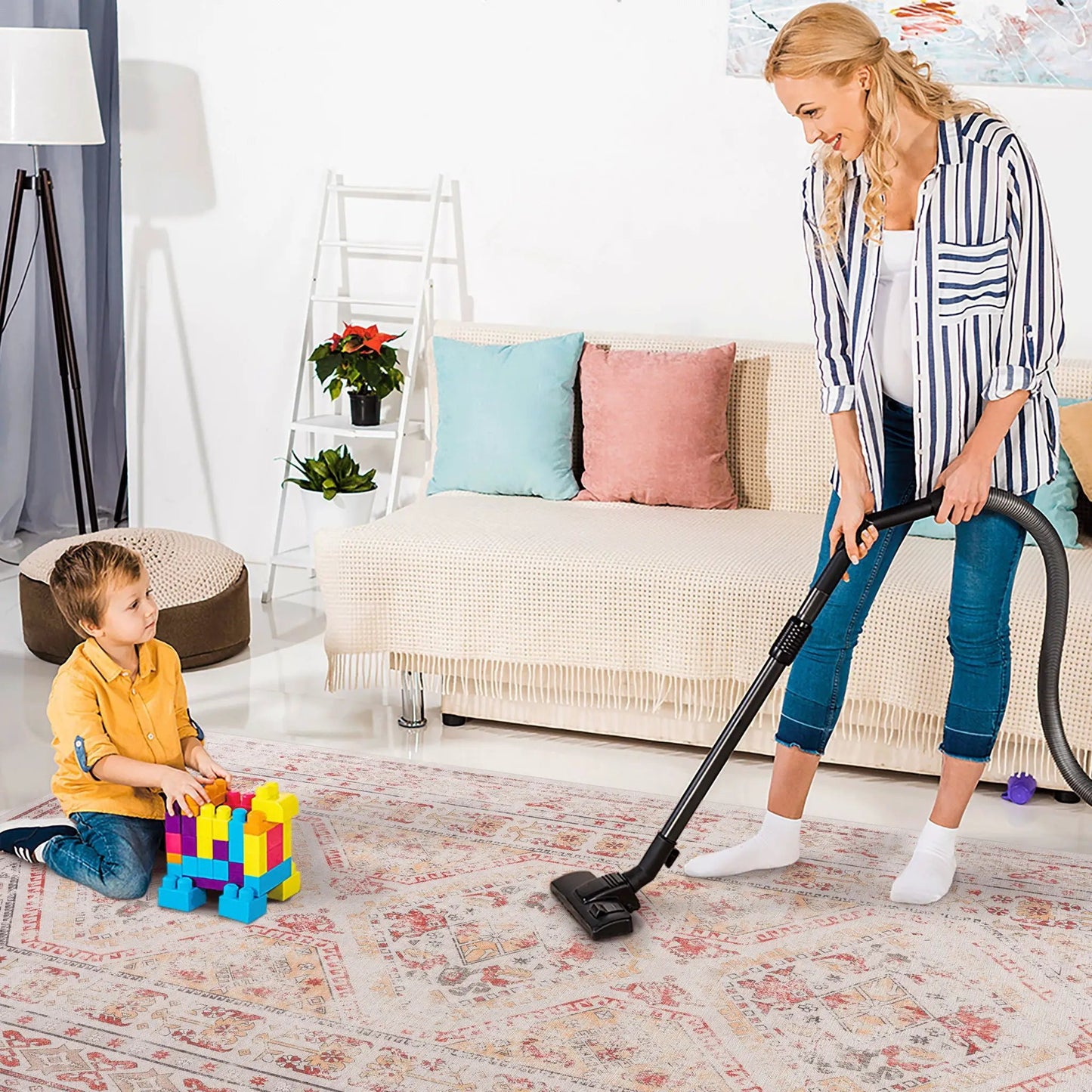 Maval Trendy Area Rug Machine Washable for Home