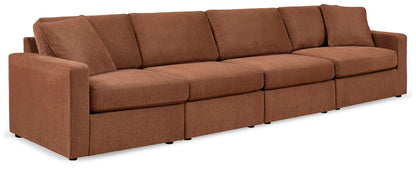 Modmax Sectional Spice sofa by Unique Piece Furniture, 5-seat stationary spice fabric on Tampa Home & Garden Store