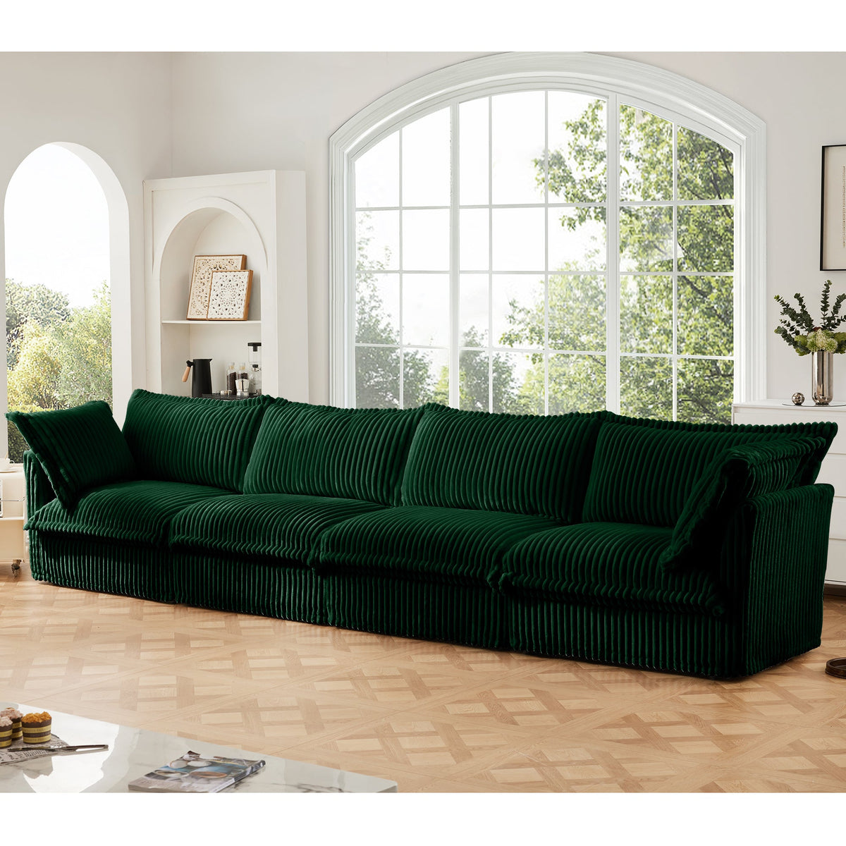 Removable Slipcover Corduroy Sofa and Living Room