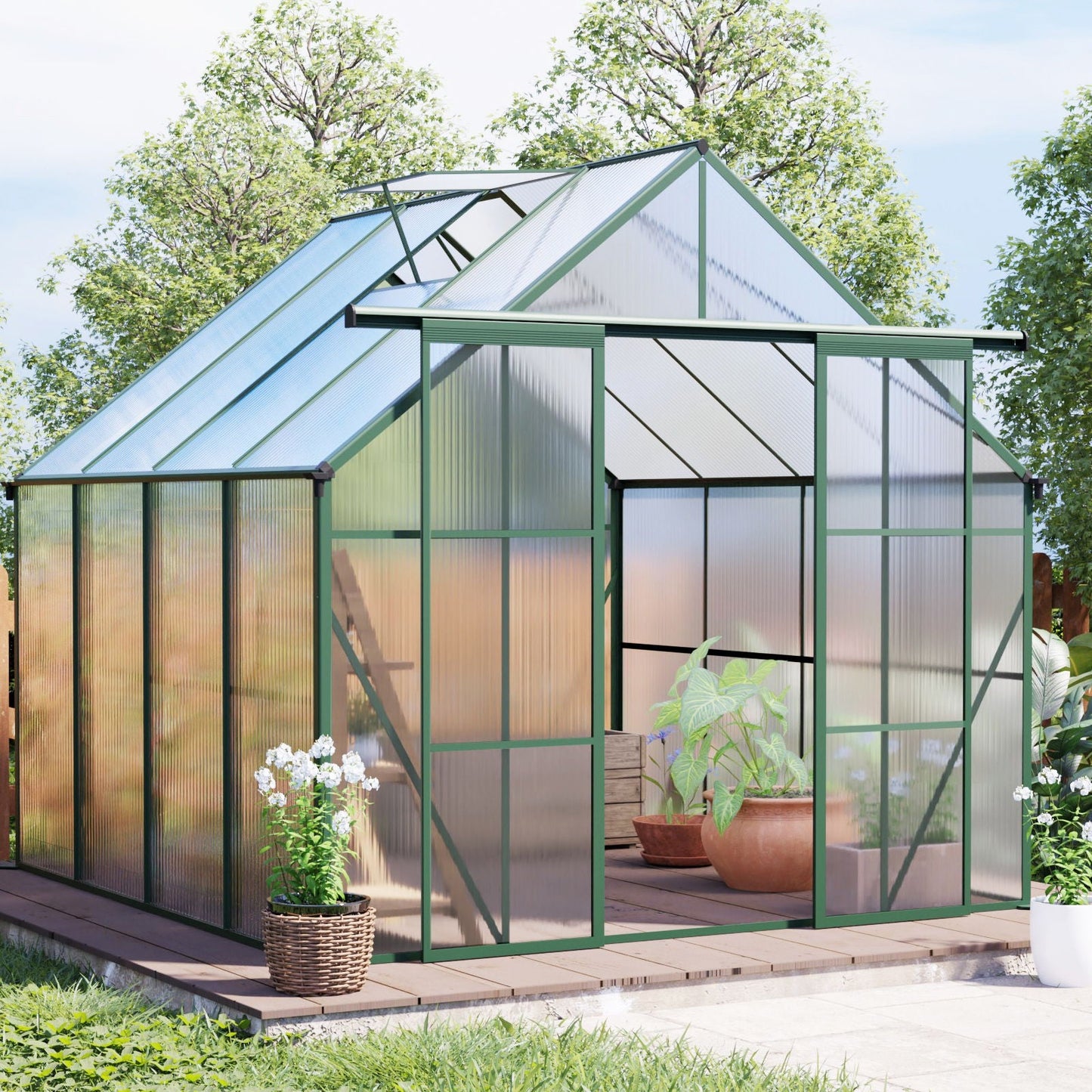 Heavy Duty Double Door Polycarb House and Pegs
