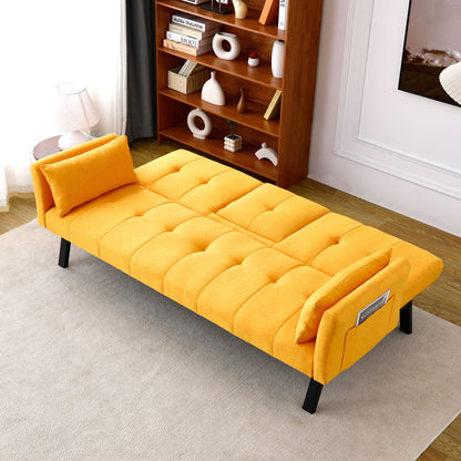Compact Foldable Sofa Bed and Cup Holder