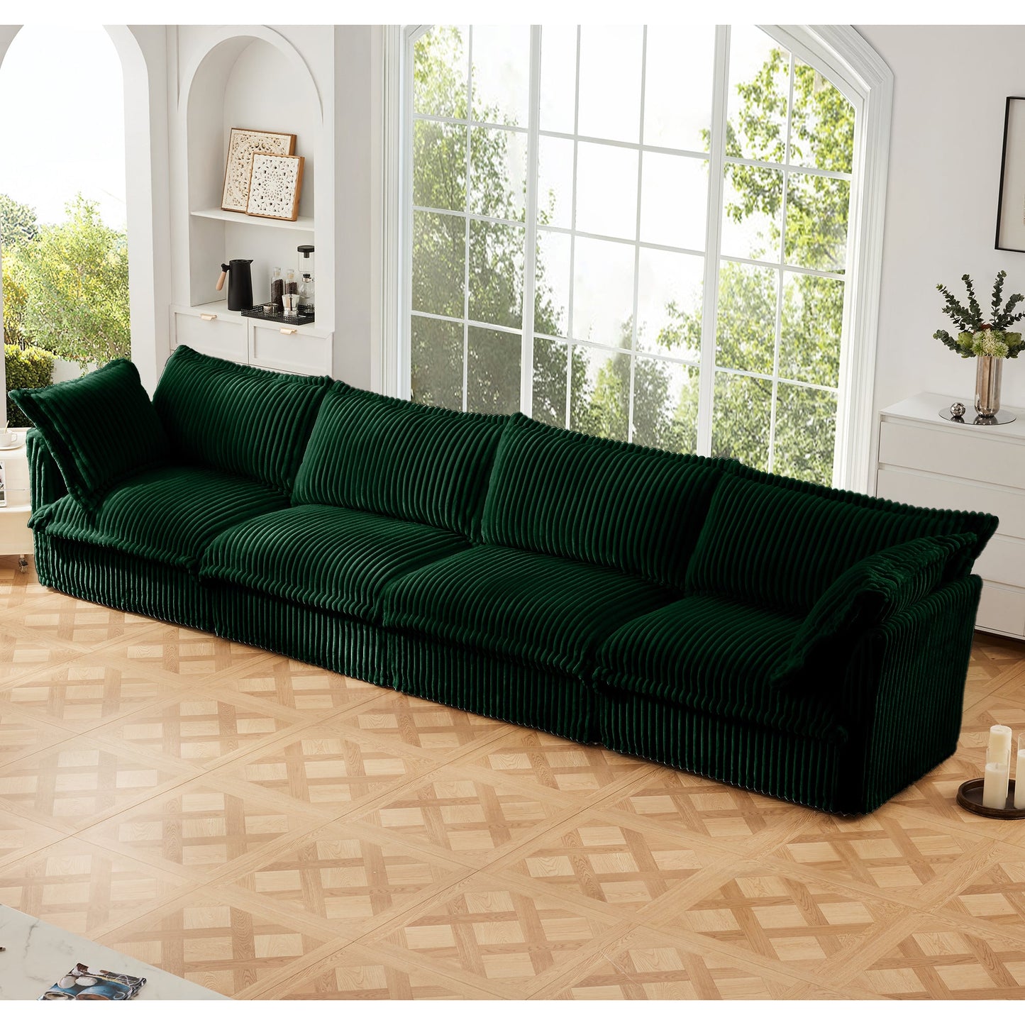 Removable Slipcover Corduroy Sofa and Living Room