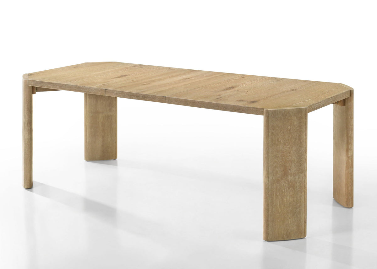 Extendable oak finish dining table by HouseOfZazla, tables with extensions on Tampa Home & Garden Store