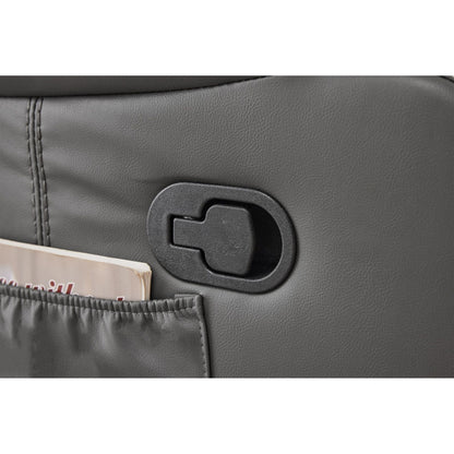 Gray Heating and Vibration Recliner Chair
