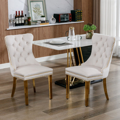 Nikki Modern Tufted Dining Chair Set of 2