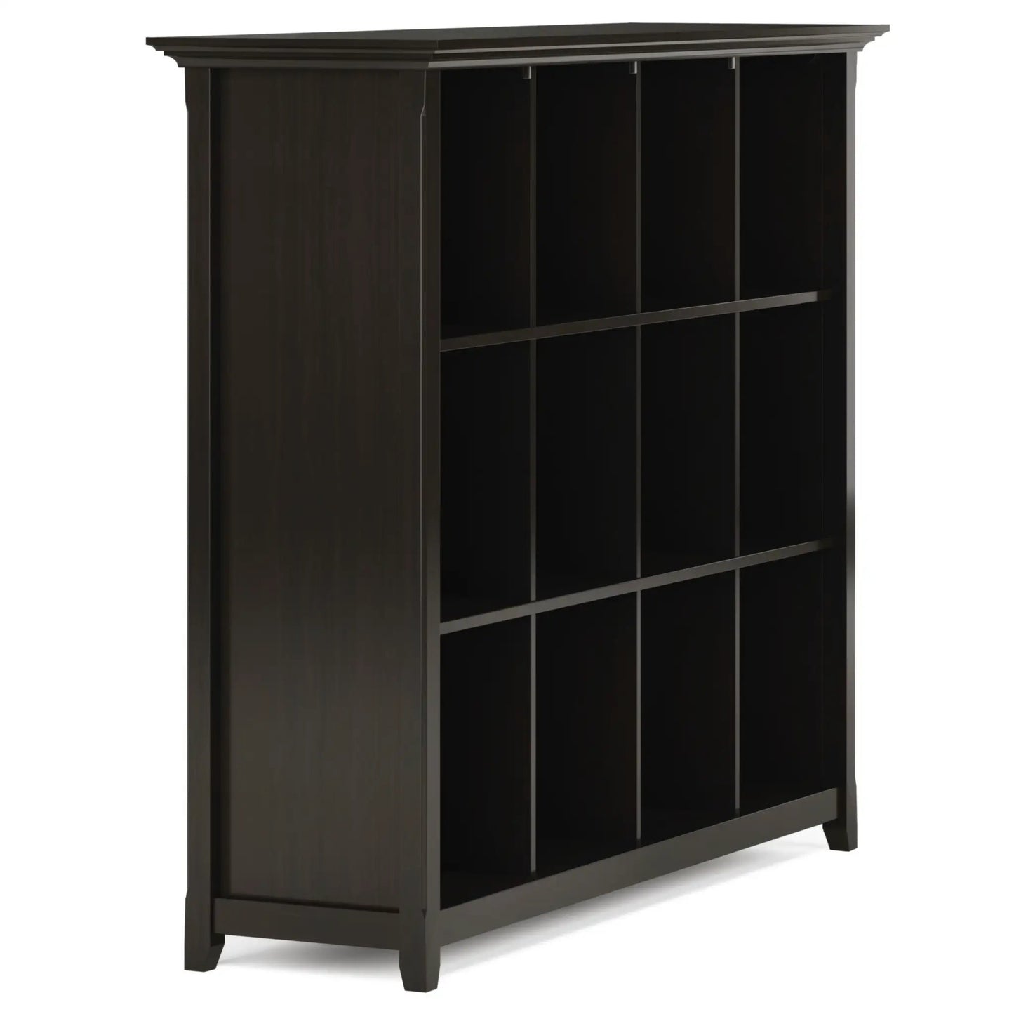 Amherst cube storage bookcase dark espresso wood with cubby shelves Unique Piece Furniture on Tampa Home & Garden Store