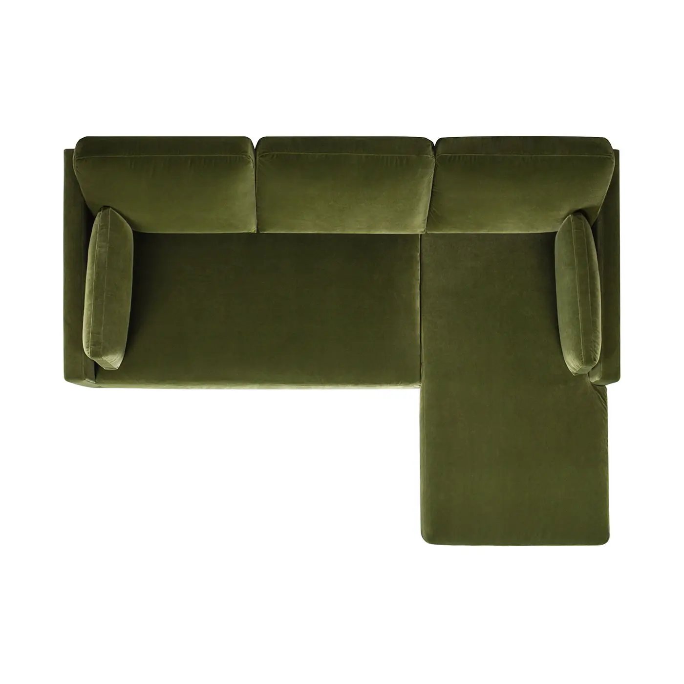 Knox modern farmhouse reversible chaise sectional olive velvet by Unique Piece Furniture on Tampa Home & Garden Store