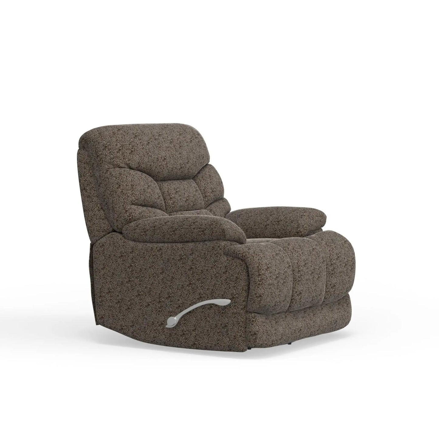 Swivel Glider Recliner in brown textured fabric with chrome lever by Unique Piece Furniture on Tampa Home & Garden Store