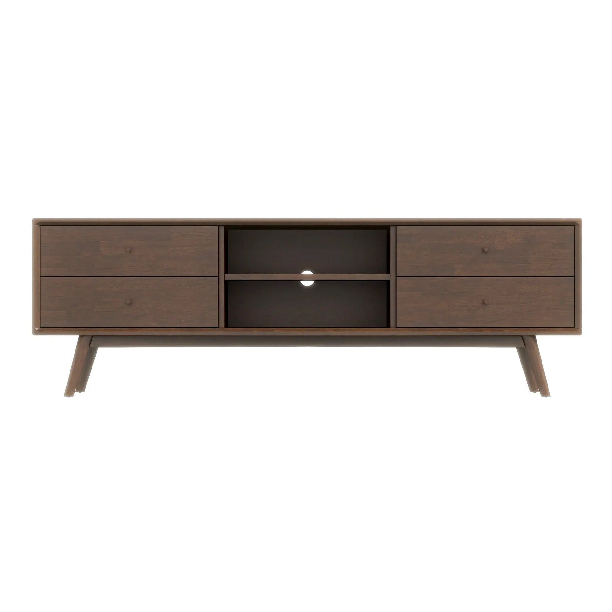 Caroline Modern TV Stand 72 in wood with side drawers and shelf by Unique Piece Furniture on Tampa Home & Garden Store