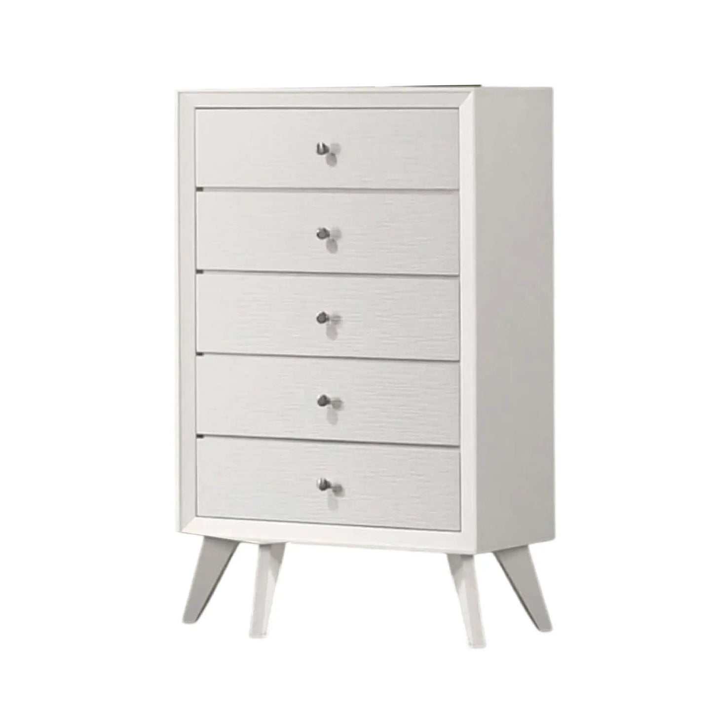 1 Piece Chest With Angled Legs and White Finish