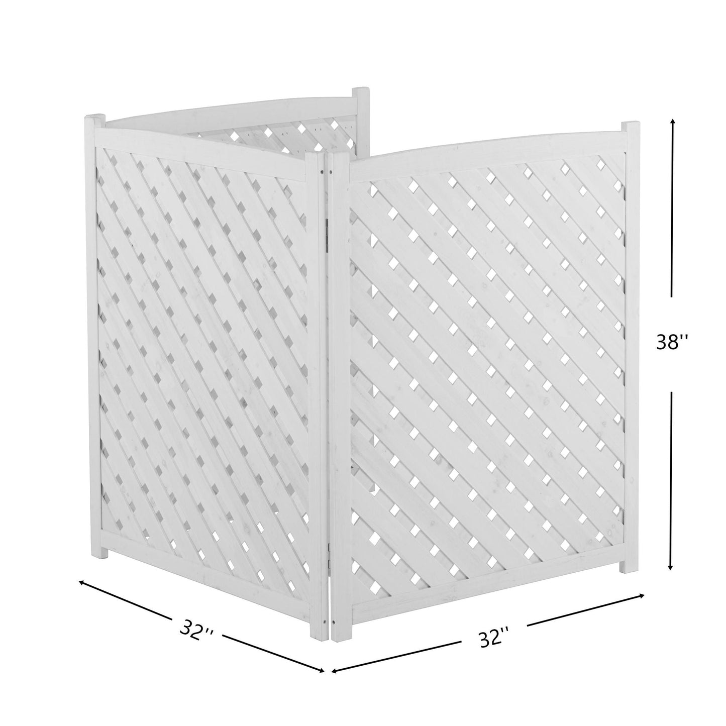 Outdoor 3 Panel Air Conditioner Screen For Patios