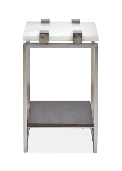 Paradox Rectangular Table white marble top with stainless frame by Unique Piece Furniture on Tampa Home & Garden Store