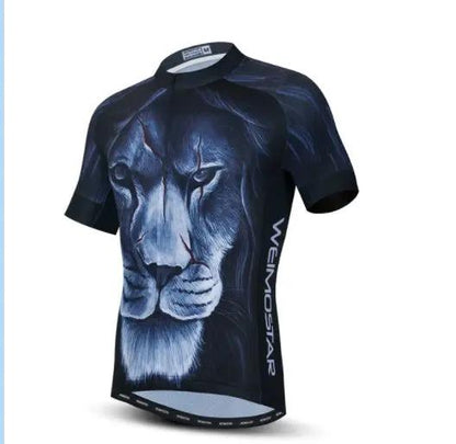 Cycling Jersey Men Lion 3D Breathable Top