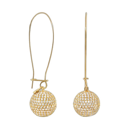 Dazzling Drops Earrings by Lauren G Adams — gold-tone crystal ball drop earrings, pair on Tampa Home & Garden Store
