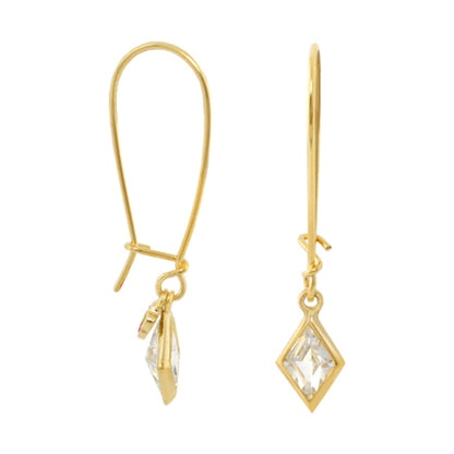 Dazzling Drops Earrings pair gold-tone with crystal pendants by Lauren G Adams on Tampa Home & Garden Store