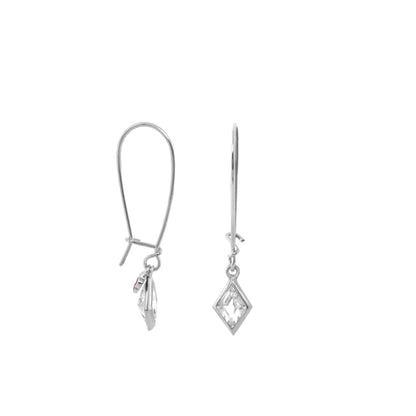 Dazzling Drops Earrings from Lauren G Adams collection, silver-tone crystal drops pair on Tampa Home & Garden Store
