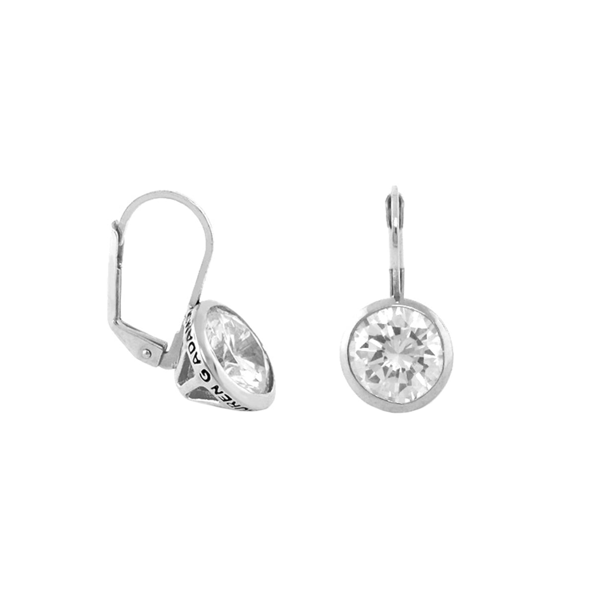 Dazzling drop earrings by Lauren G Adams, silver-tone pair with teardrop and round crystals on Tampa Home & Garden Store