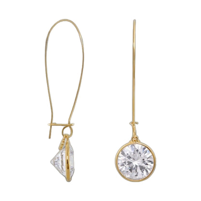 Dazzling Drops Earrings goldtone crystal teardrop and round pendants Lauren G Adams 2pc set on Tampa Home & Garden Store