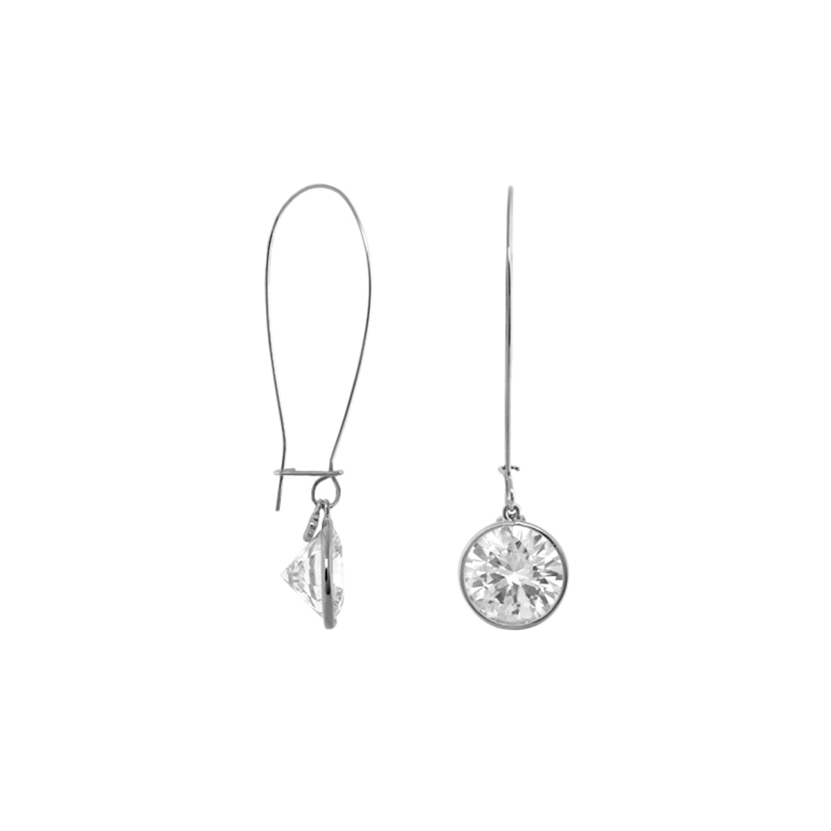 Dazzling Drops Earrings by Lauren G Adams, silver-tone crystal pendants, set of 2 on Tampa Home & Garden Store