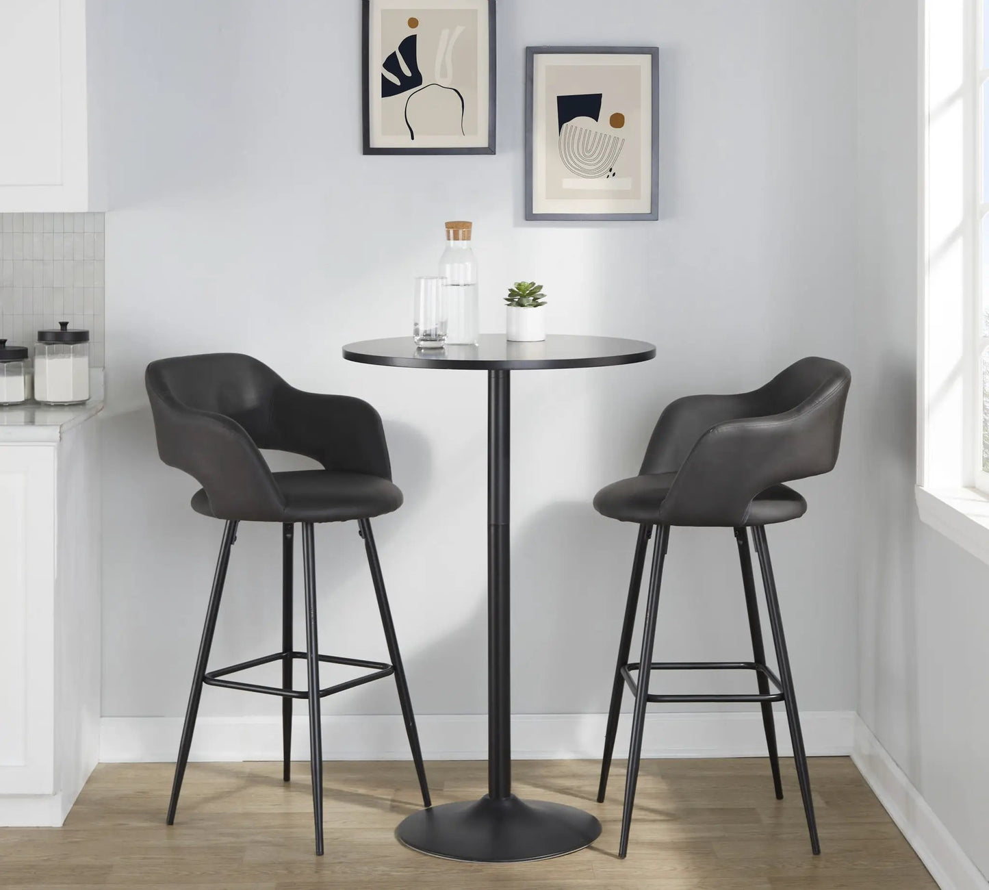 Margarite Contemporary Barstool Set of 2