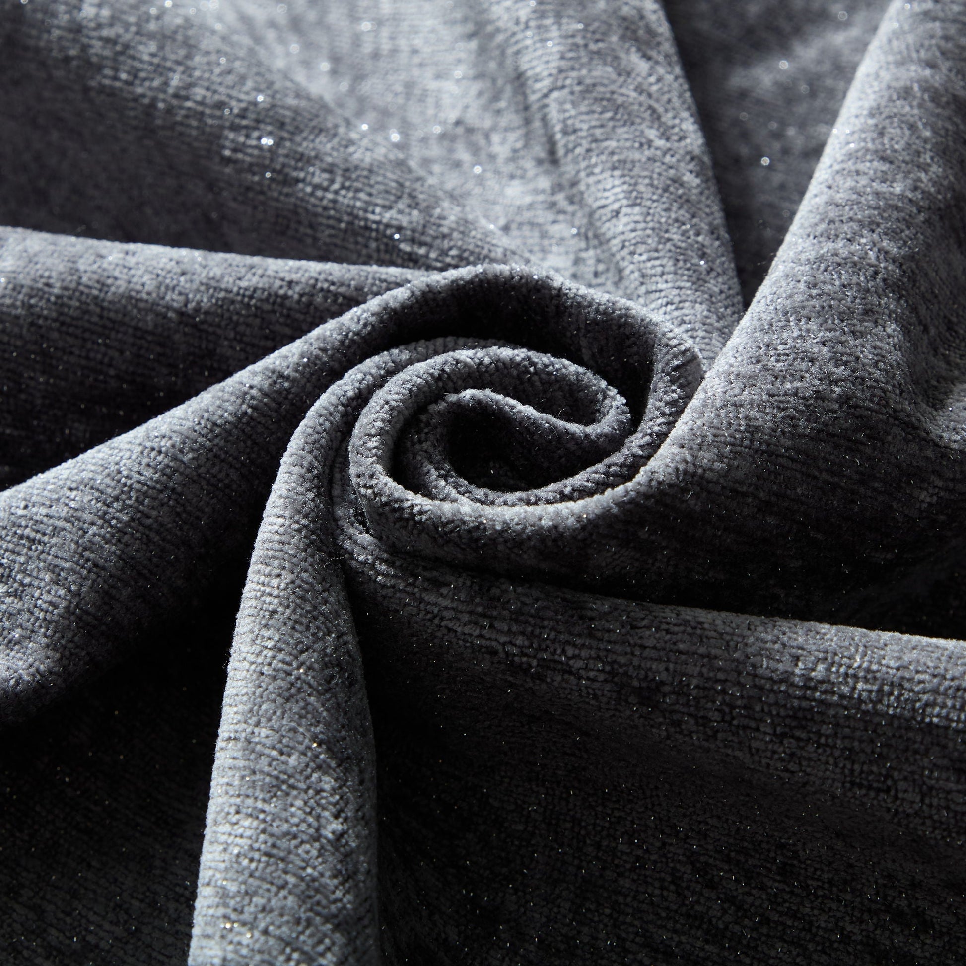 Modern Oversized Modular Sectional Sofa fabric close-up in soft gray velvet textured upholstery on Tampa Home & Garden Store