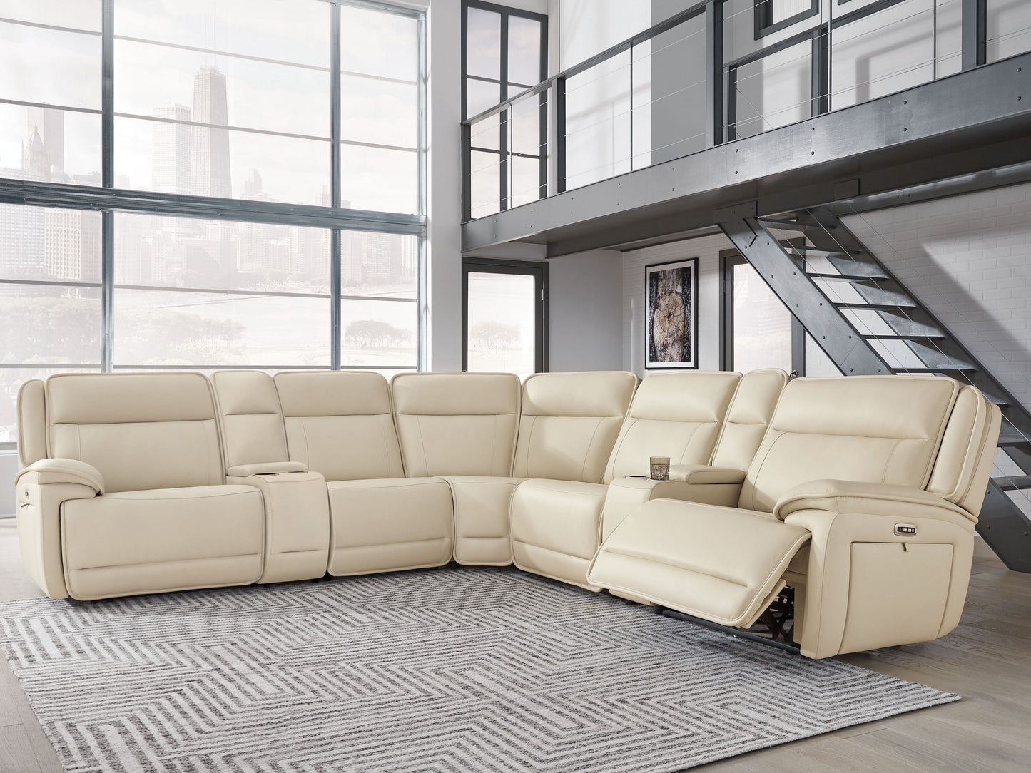Double Deal and Reclining Sectional Sofa