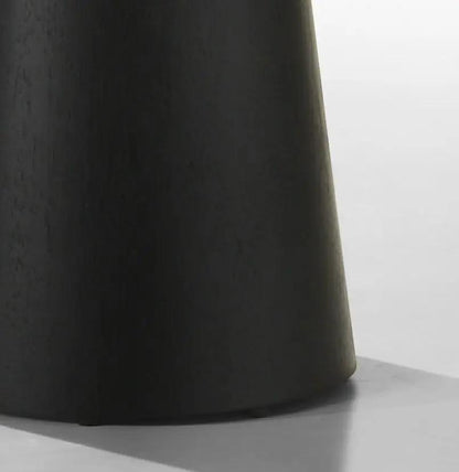 Jasper Round Table In Ebony Finish and Wood Grain