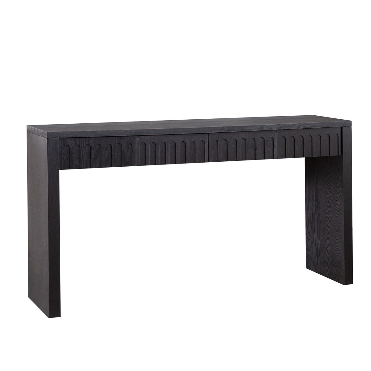 Modern Console Table with 4 Drawers in dark wood finish by HouseOfZazla on Tampa Home & Garden Store