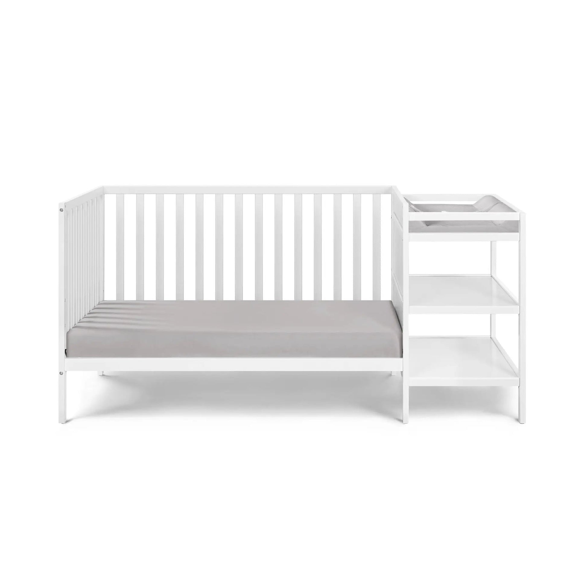 Palmer 3-in-1 Convertible Crib Changer by Unique Piece Furniture, white finish on Tampa Home & Garden Store