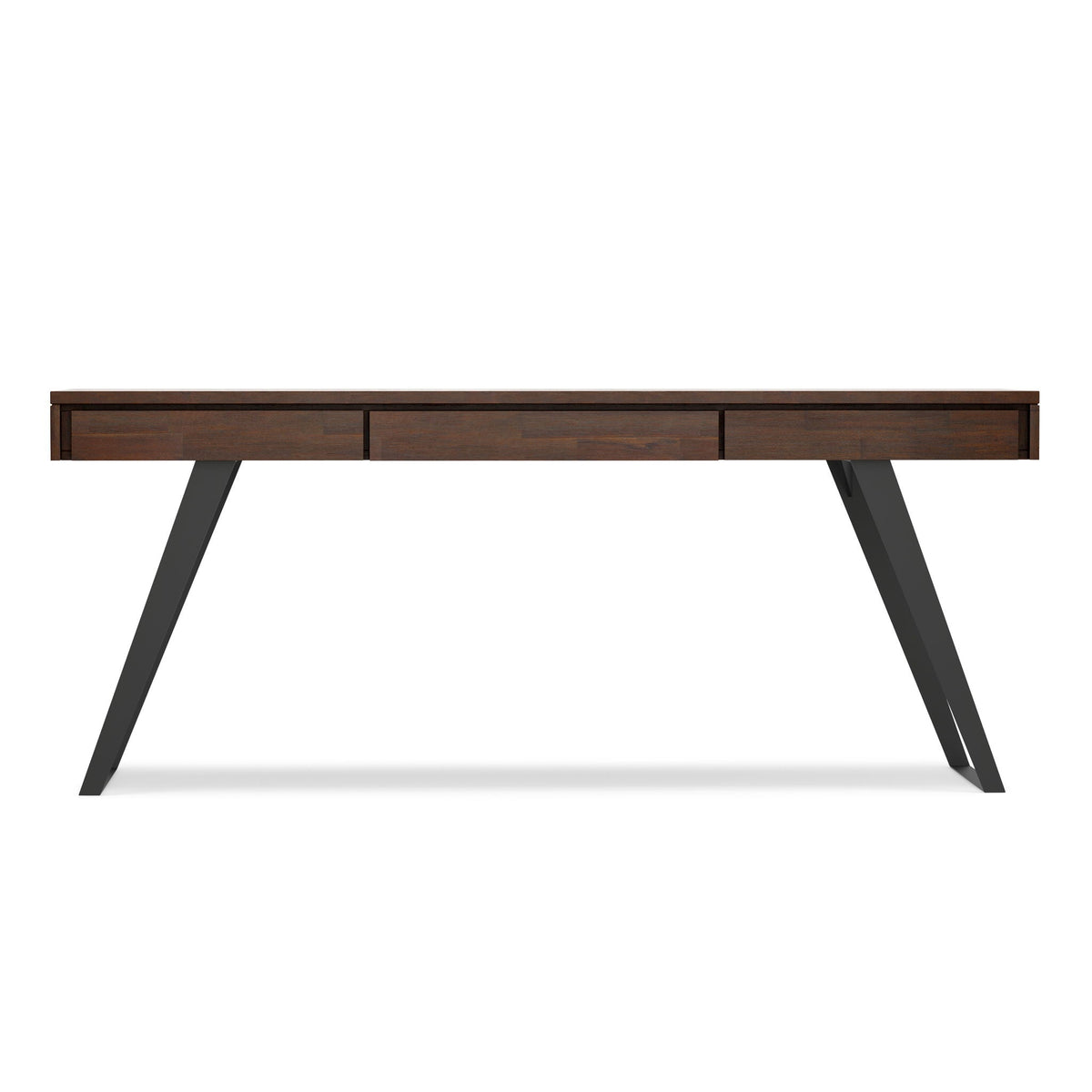 Handcrafted Acacia Desk And Drawer Storage by HouseOfZazla, dark wood writing desk with drawers on Tampa Home & Garden Store