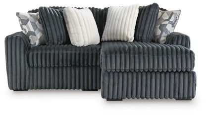 Midnight Madness Sectional and Jumbo Corduroy