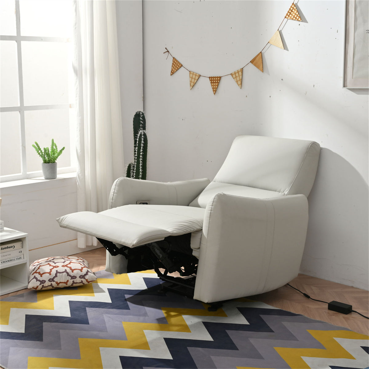 Wall Hugger Power Recliner with USB Port