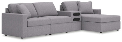 Modmax Sectional in Granite Performance Fabric