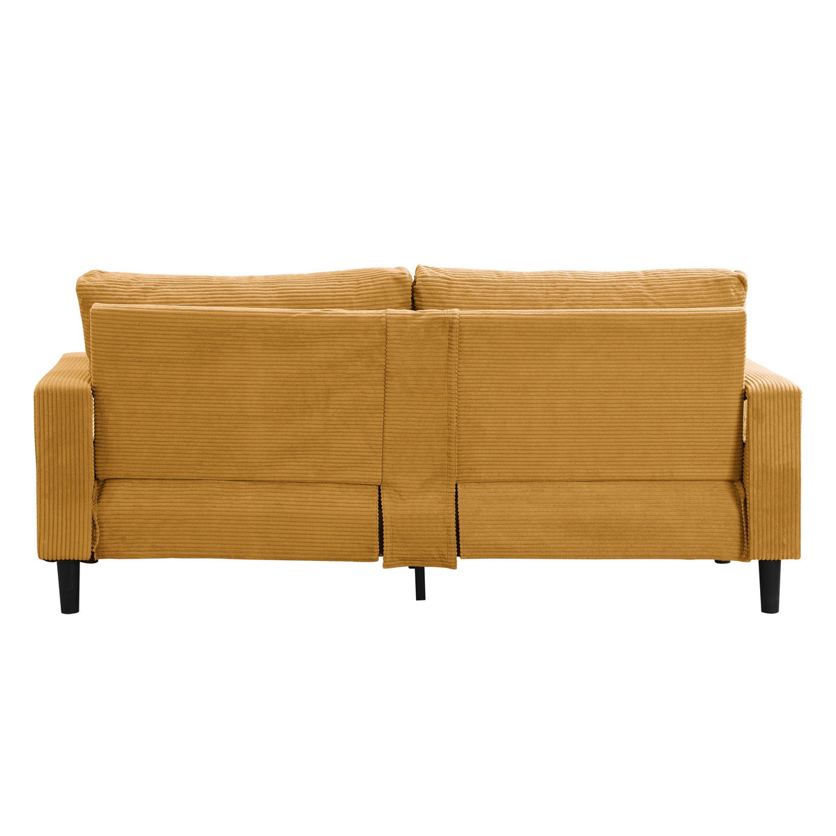 Modern Upholstered Three Seater Sofa and Pillows